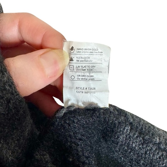 Vince Sophie Variegated Stripe Hooded Yak Wool Blanket Cardigan - Picture 8 of 9